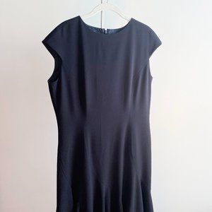 Anne Klein Black Cap Sleeve Dress, Perfect Condition